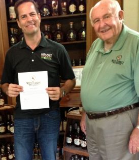 Jimmy Krantz with Wild Turkey master distiller Jim Russell